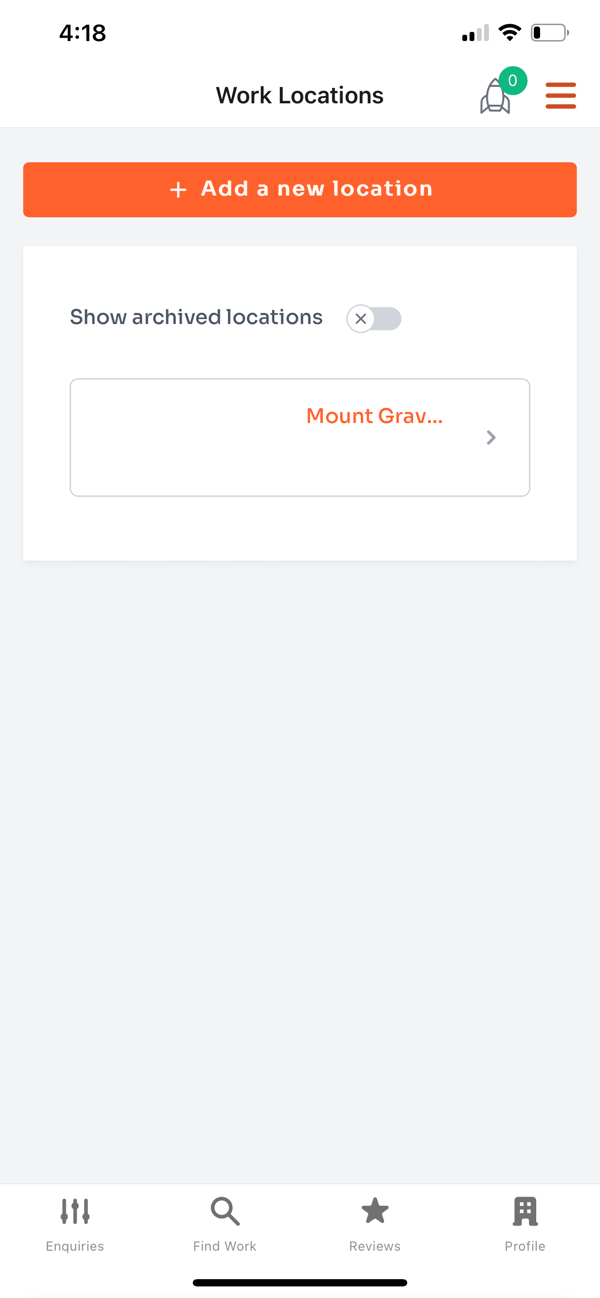 How To Add Your Work Locations